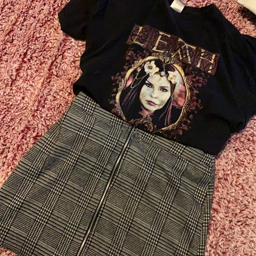 Black and white skirt